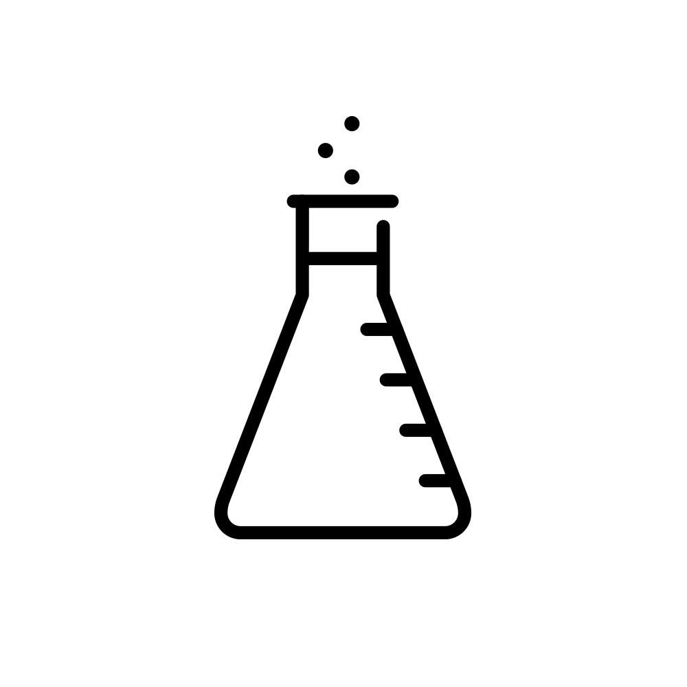 Icona di laboratorio o test chimici